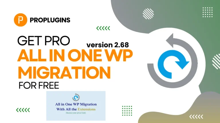 All in one wp migration