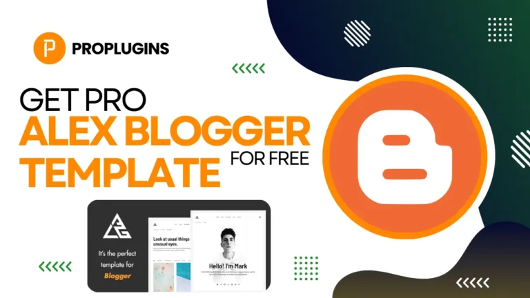 Alex premium Blogger template
