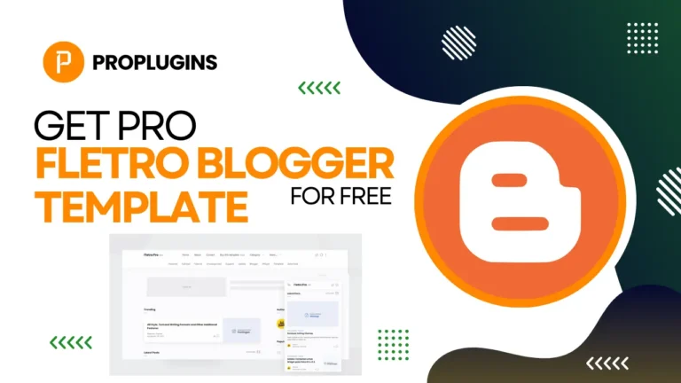 Fletro Pro Blogger Theme